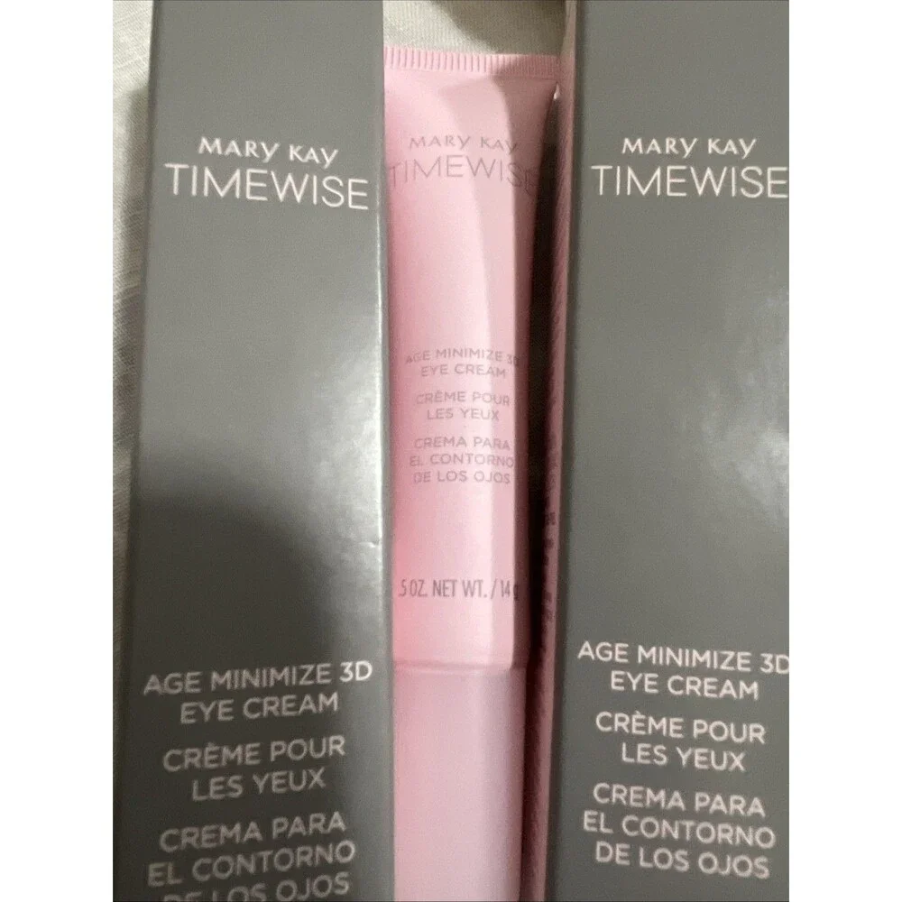 2 New MARY KAY TIMEWISE Age Minimize 3D Eye Cream 089008 .5oz expired